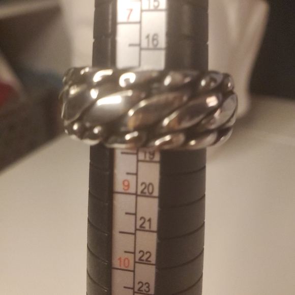 NWOT Sterling Silver woven unisex ring. Size 8. I just lowered the price. - Picture 5 of 7